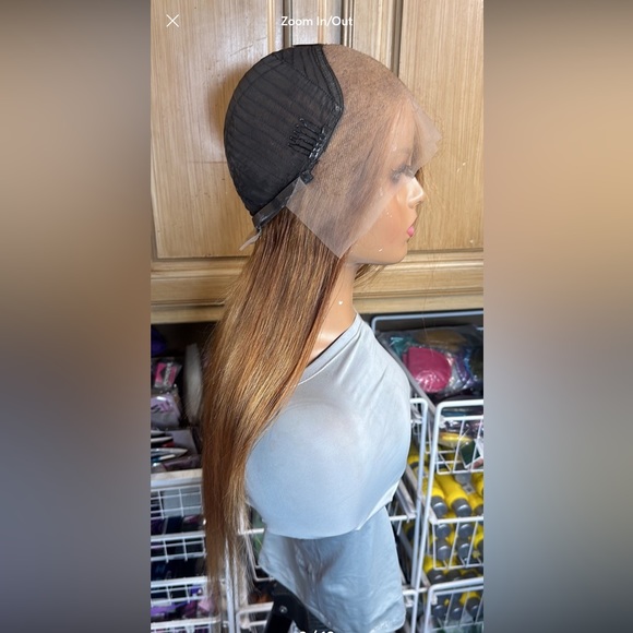 Lot 0944 ❤️NEW ❤️100% Human Hair HD Lace Front Wig 26” for medium to small size - Picture 8 of 10